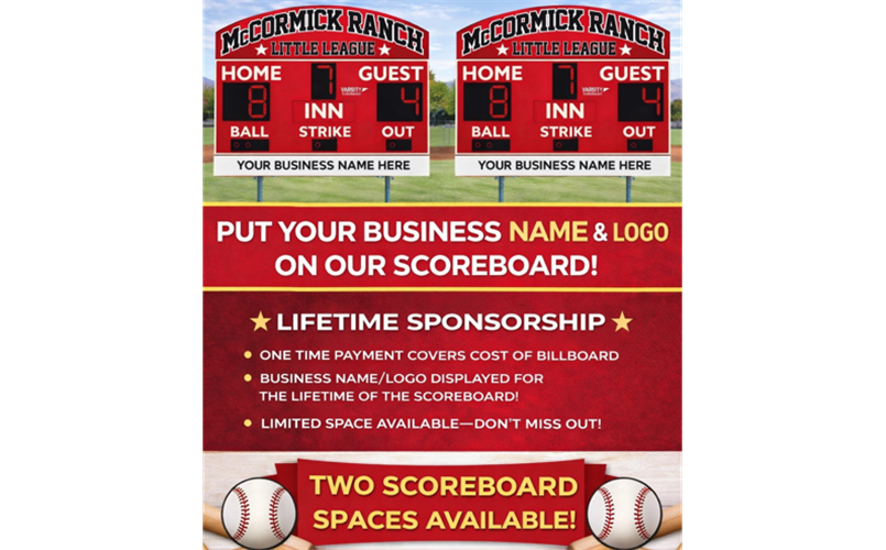 Cocopah Scoreboard Sponsorship Opportunity